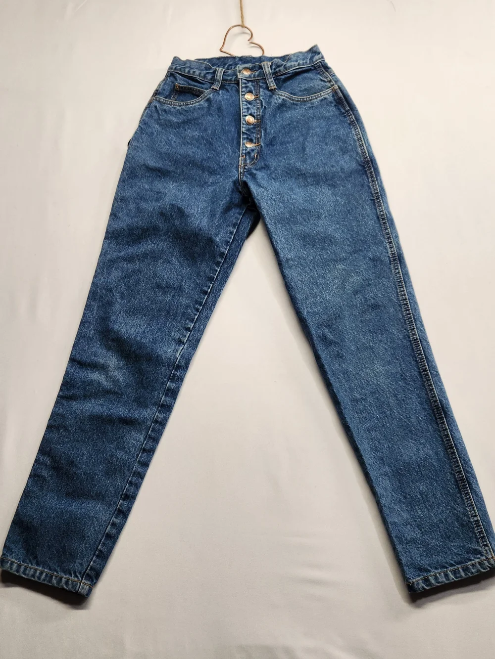 ⭐️Vintage Rio High Waisted Tapered Leg Denim Mom Jeans Button Fly Size 9